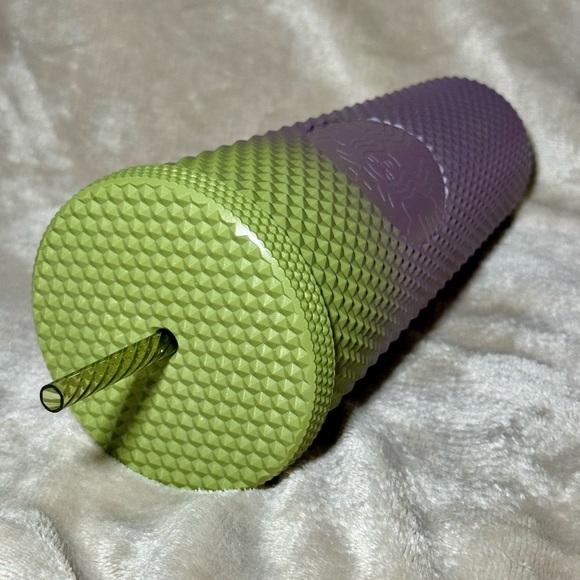 Starbucks Green & Purple Ombré Studded Tumbler 24oz - Picture 3 of 4